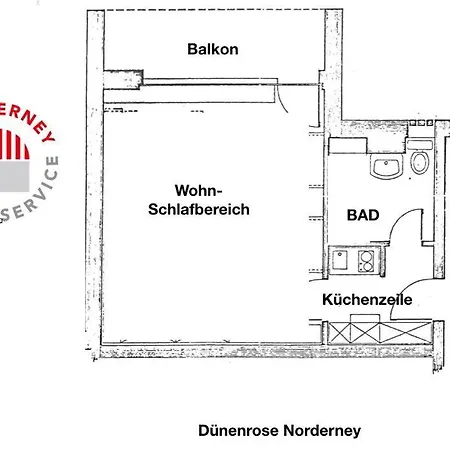 Duenenrose Whg 1 Διαμέρισμα Norderney